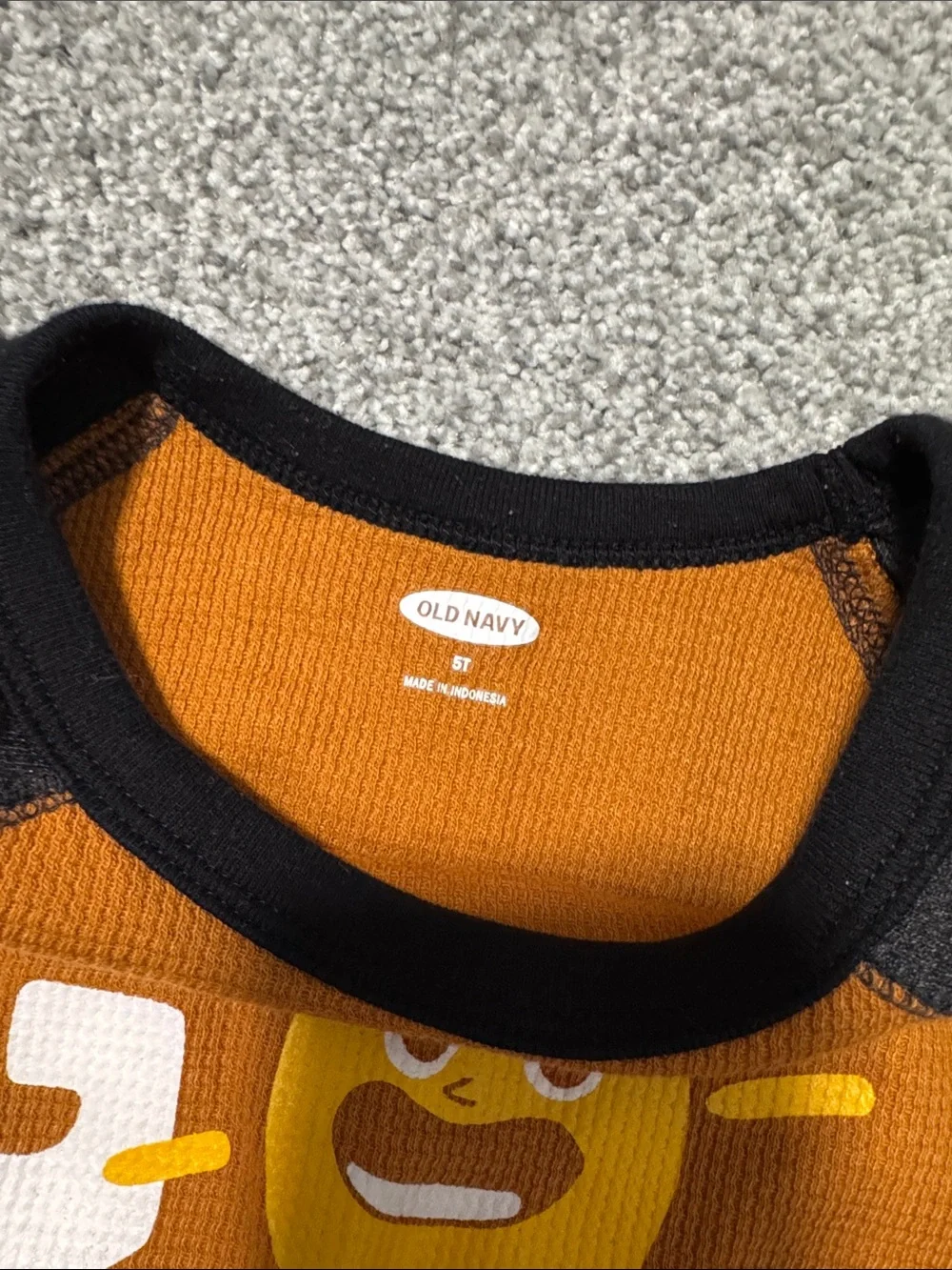 Old Navy Rust and Black 'Go Wild' Raglan Long Sleeve Tee